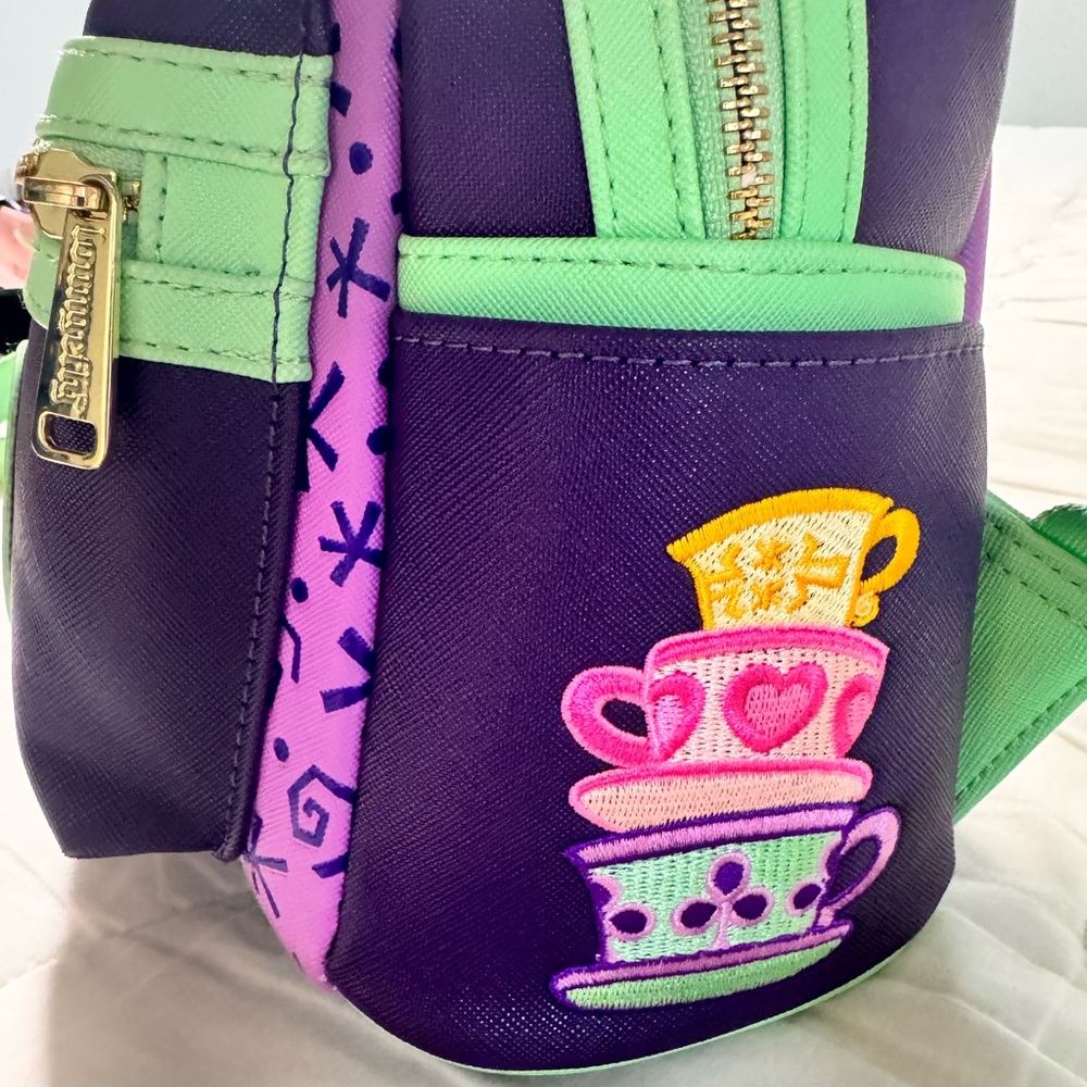 Disney Parks Loungefly Mad Hatter Mini Backpack - Picture 8 of 9